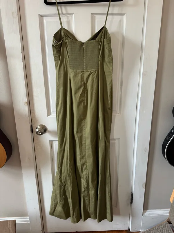 Staud Olive Green Dress - Image 2