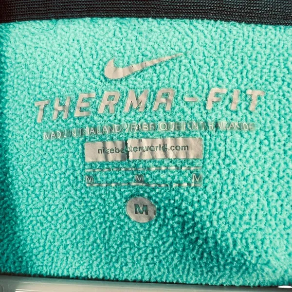 Nike Therma-FIT Women's Teal Green Fleece Pullover Hoodie - Size Medium - Image 5