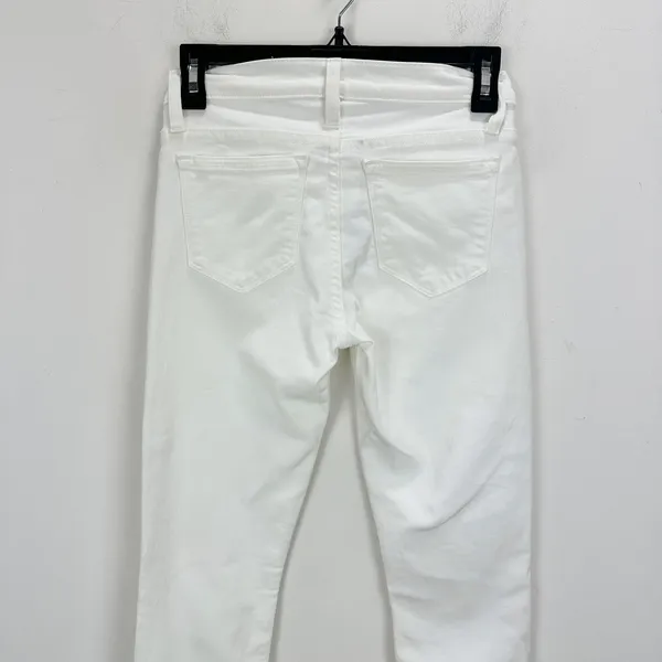J.Crew 8" Toothpick Jean White Skinny Stretch Classic Denim Womens US 24 NWT - Image 6