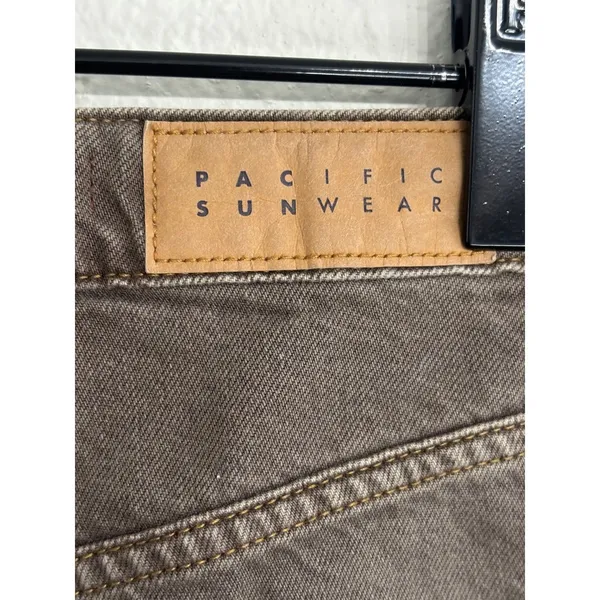 PacSun 90s Boyfriend Jeans 24‎ Brown High Rise Relaxed Straight Leg Denim - Image 3