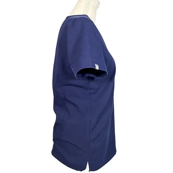 FIGS Technical Collection Scrub Top Womens XXS Navy Blue V Neck Medical Uniform - Image 10