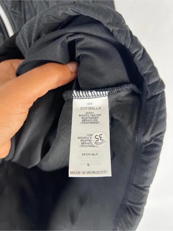 Sofibella Black Quilt Vest Size Small NWT UPF 50 Style 2432N - Image 8