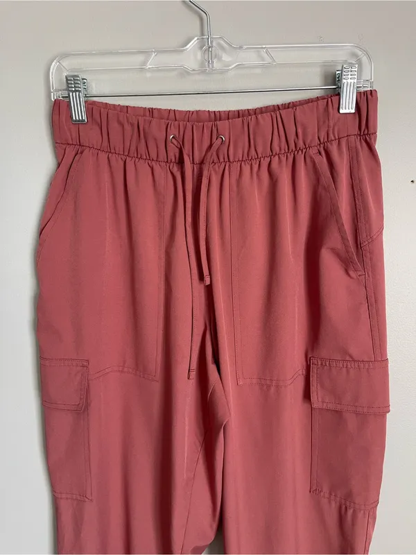 OLD NAVY Rust Orange Cargo Lightweight Jogger Pants Sz M - Image 2