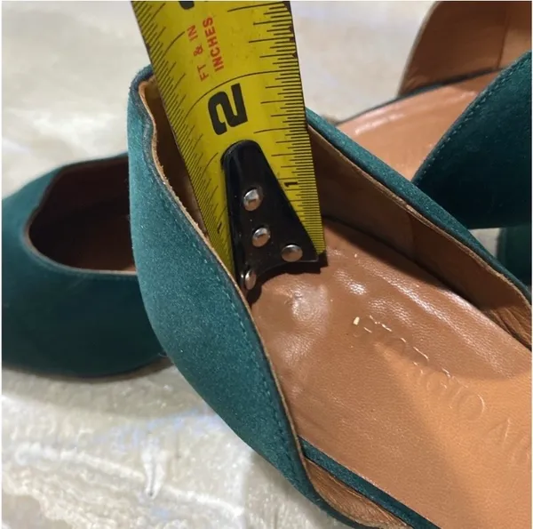 Giorgio Armani Green Pumps Short Heels Women Shoes Size 8.5 / Preowned - Image 13