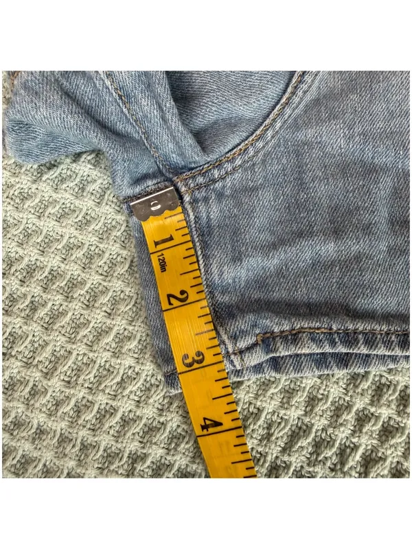 Levis Premium High Loose Shorts Womens 31 Denim Jean Mom Jorts Light Wash - Image 10