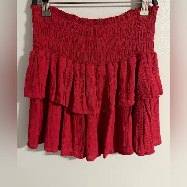 Altar'd State Vibrant Red Mini Skirt - Image 2