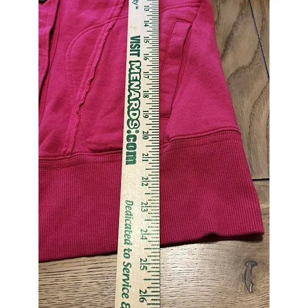 Lole Pink Hooded‎ Zip Up Moisture Wicking Jacket Size Large Athletic Preppy City - Image 6