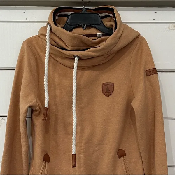 Wanakome Serita Hooded Sweatshirt Hazelnut Small - Image 4