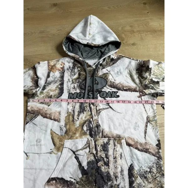 NWT Womens Mossy Oak white camo‎ pullover perfect hoodie outdoor hiking size L - Image 10