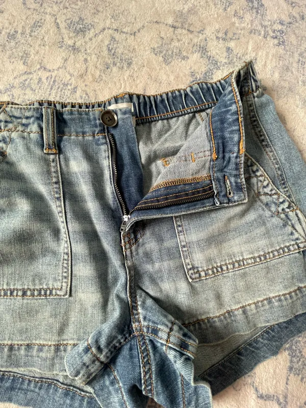 Aerie Dark wash patch pocket denim short - Image 5