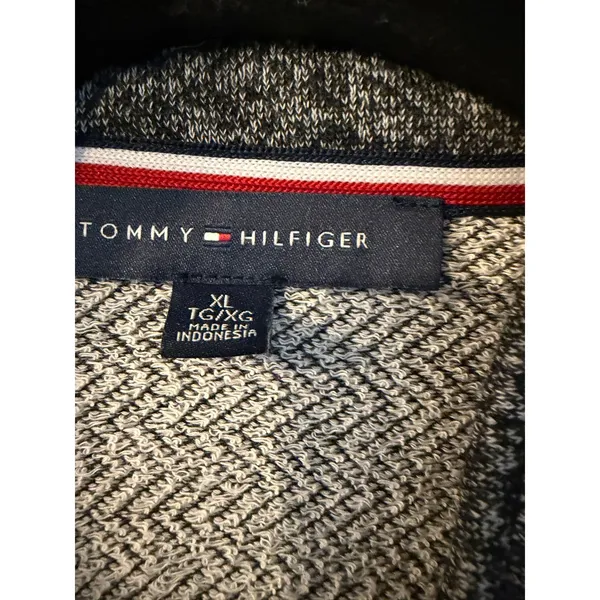 Tommy Hilfiger Womens Grey Military Knit Blazer Jacket Gold Crest‎ Buttons XL - Image 2