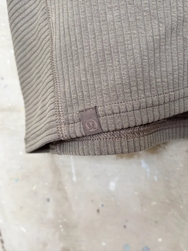 Lululemon Ribbed Softstreme Cropped Tank Top, Nomad - Image 5