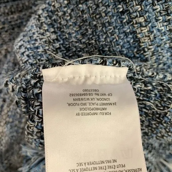 Anthropologie‎ Holding Horses Knit Dress Small Blue Sleeveless Midi - Image 9