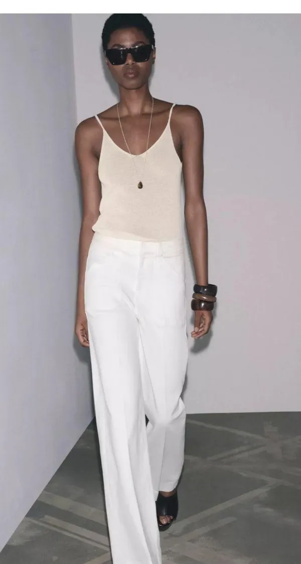 Zara Yellow Knit Tank Top NWT - Image 5