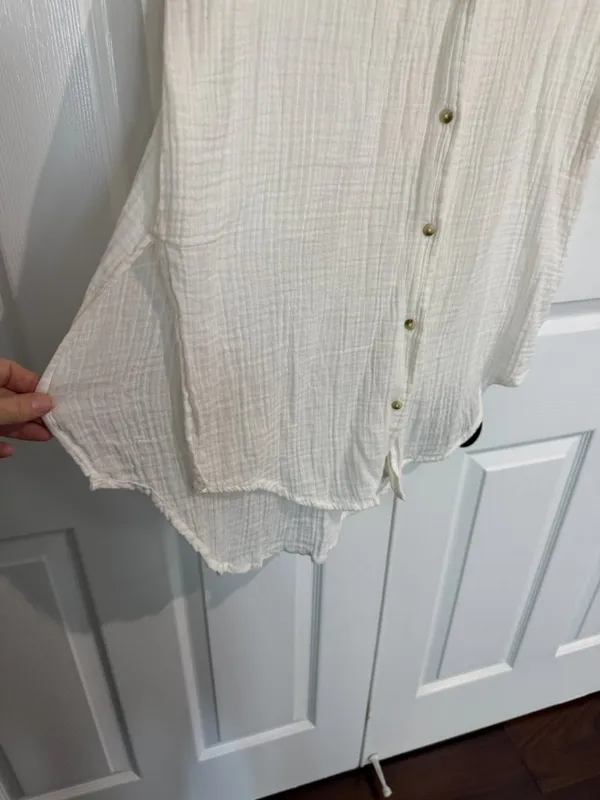 By Anthropologie The Lucia Dress Sheer Cover Up Coverup Size Large - Image 5