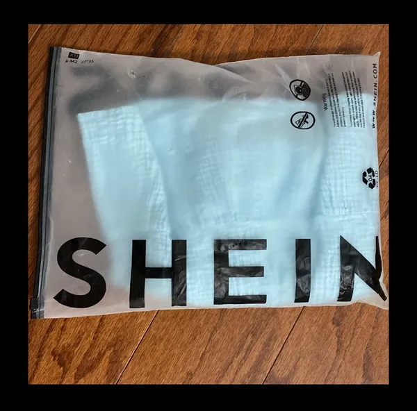 SheIn soft blue high waste skirt with bag - Size Medium - Image 6