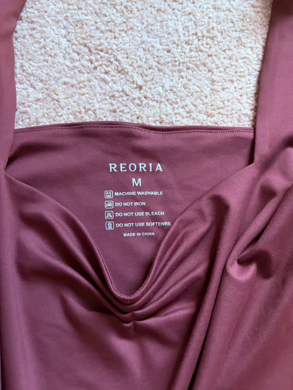 Reoria Brown Top Purple Size M - Image 2