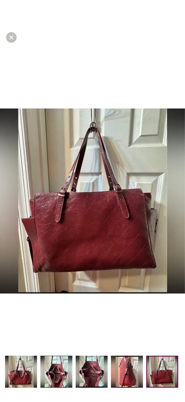 Steve madden elegandy burgundy tote bag  - Image 5