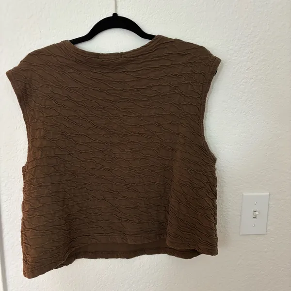 Brown Gauze Top - Image 2