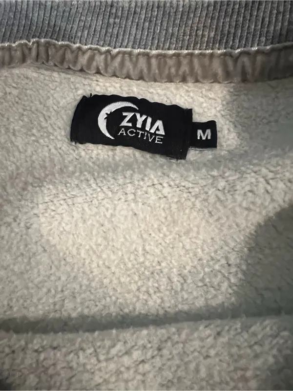 ZYIA Active‎ Sherpa-Lined Pullover - grey - Image 2