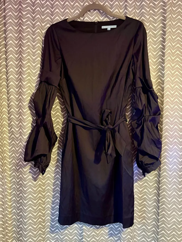 Antonio Melani | Theo Ruffle Black Dress, size 2 - Image 3