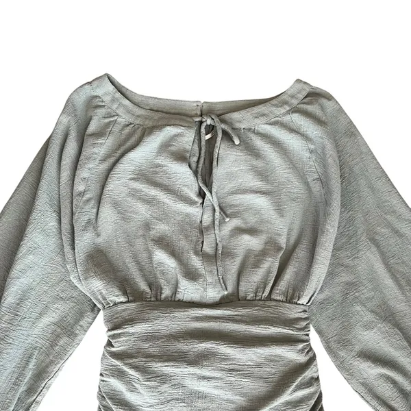 Free People Women’s The Only One Mint Balloon Long Sleeve Mini Dress Size XS - Image 4