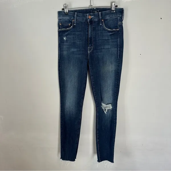 MOTHER The Looker Ankle Fray Jeans In Cat Attack 27 High Rise - Image 3