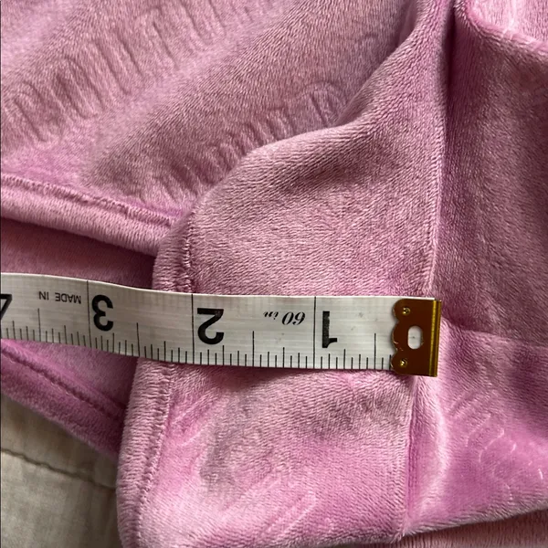 Juicy Couture Y2k velour pull on logo retro booty shorts light purple small - Image 7