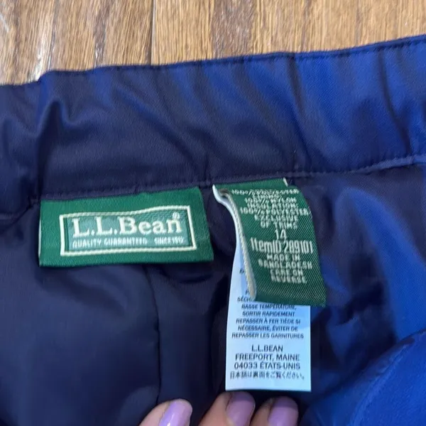 L.L. Bean navy insulated snowpants size small Blue - Image 6