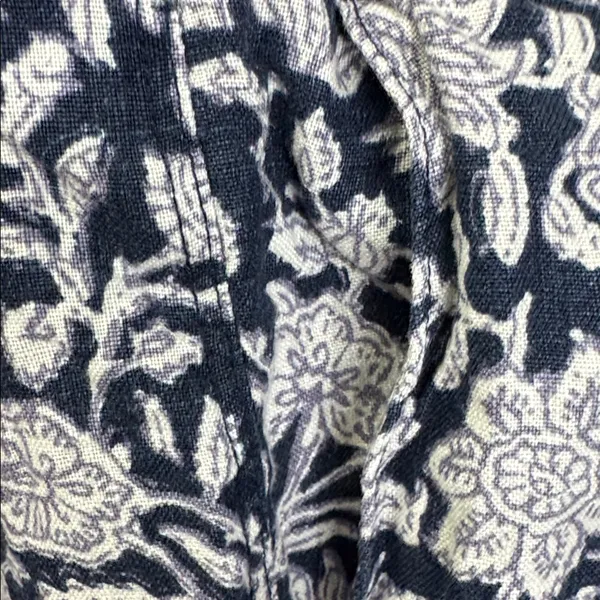 pure Jill 100% Linen Navy Floral Women’s Shorts J.Jill summer vacation beach L - Image 11