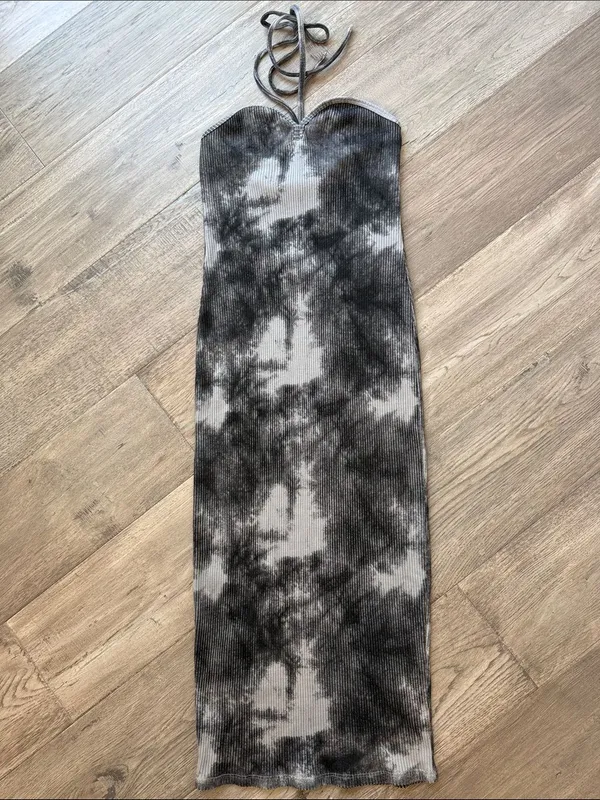 Zara Tie Dye Maxi Dress Halter - Image 2
