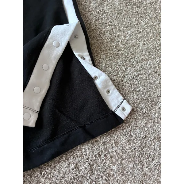 Yogalicious Cloud Plush Eleven Sweatshirt Sanctuary Pant Set Black White L XL - Image 3