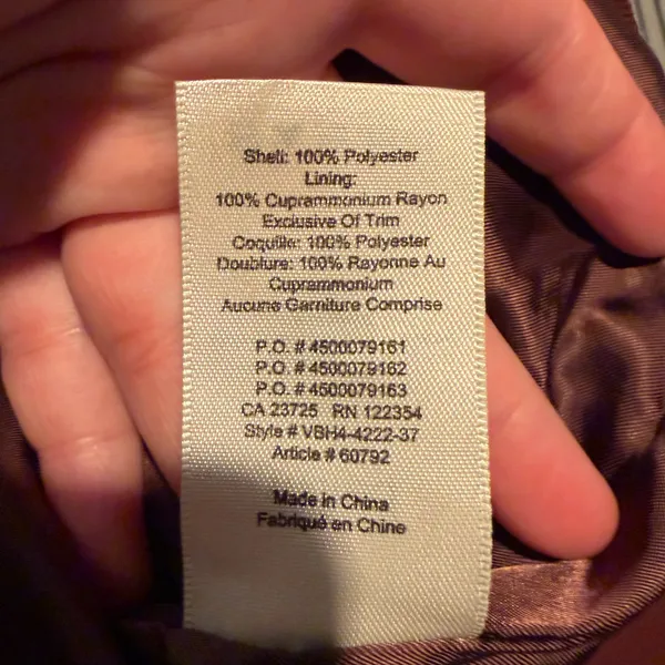 NWOT Aritzia Wilfred Poussin Bomber Burgundy - Image 5