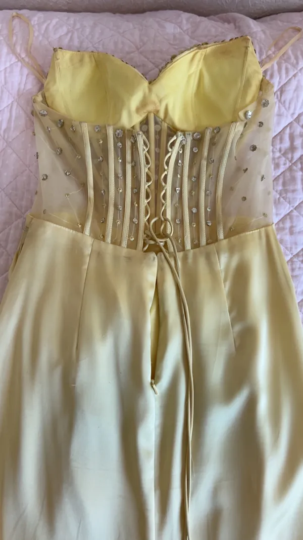 Yellow Dillard's Dress Prom - Image 5