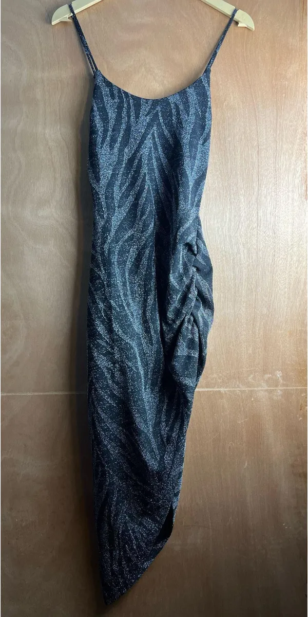 Popular 21 Black glittery spaghetti strap dress - Image 4
