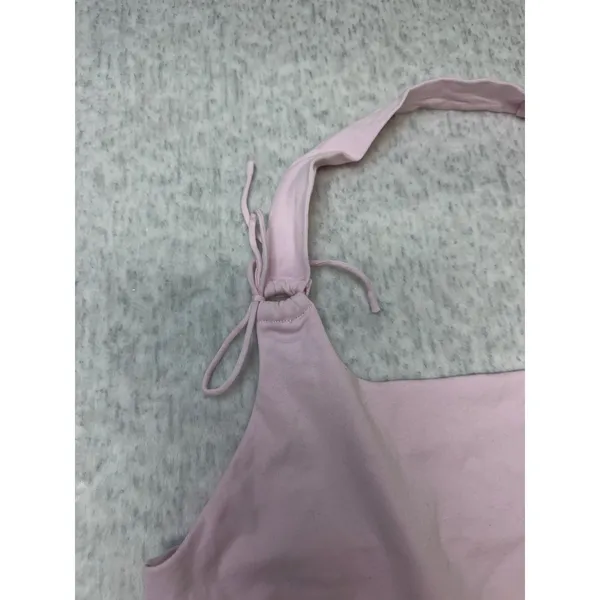 Wild Fable Womens XXL Blush Pink‎ Halter Top Square Neck Tie Detail NWT - Image 2