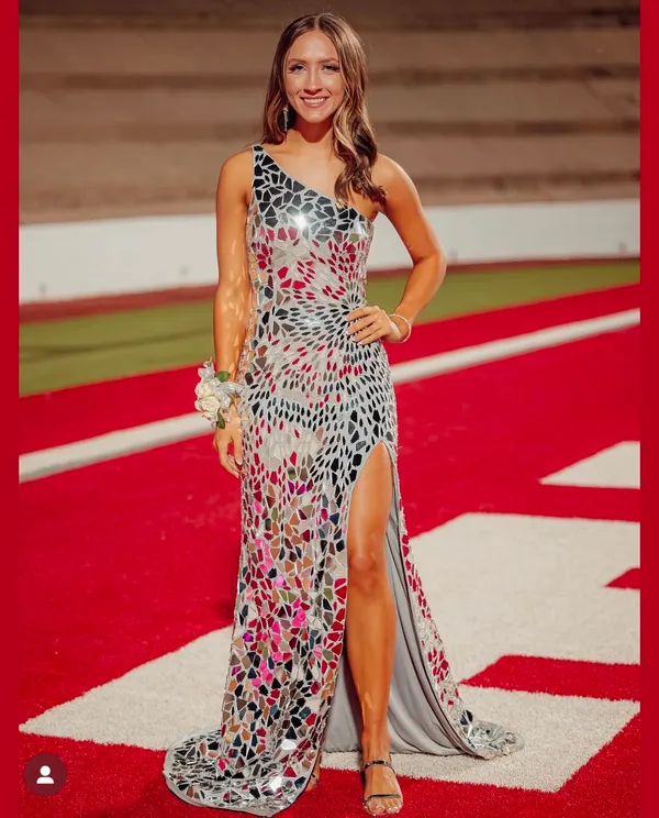 Sherri Hill This beautiful mirror dress was worn for less than one hour! Perfect condition! - Image 3