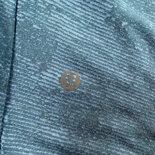 Lululemon Metal Vent Tech Short Sleeve small Teal Blue Space Dye Athletic Top - Image 3