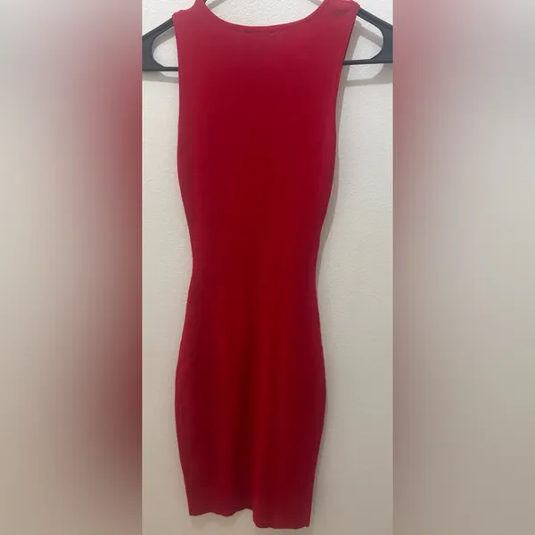 Hera Collection Fiery Red Mini Dress - Image 3