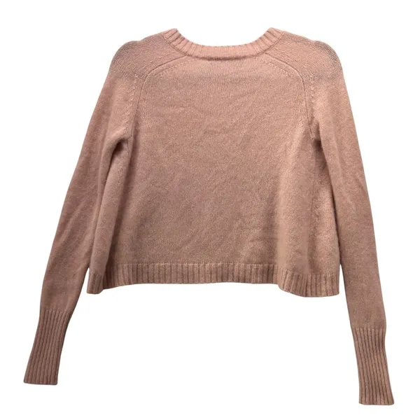 360‎ Cashmere Crop Sweater Pink Small - Image 2