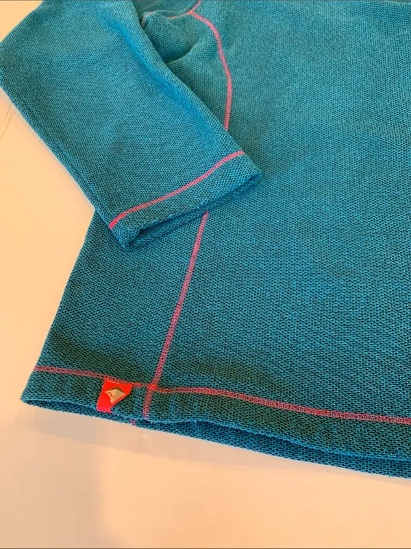 Regatta Women’s XL Extra Large Teal Contrast Knit Quarter-Zip Fleece Pullover - Image 6