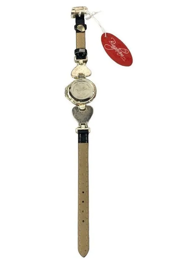 NWT Bingham Silver Tone and Genuine Leather Women's Watch - Image 5