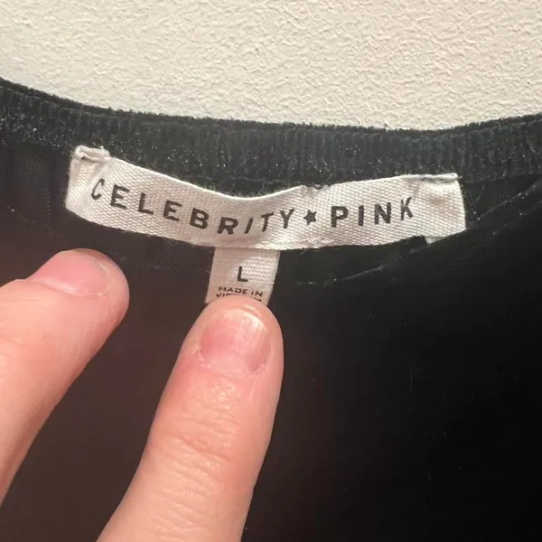 Celebrity Pink Women's Long Sleeve Velvet Bubble Hem Mini Dress - Image 4