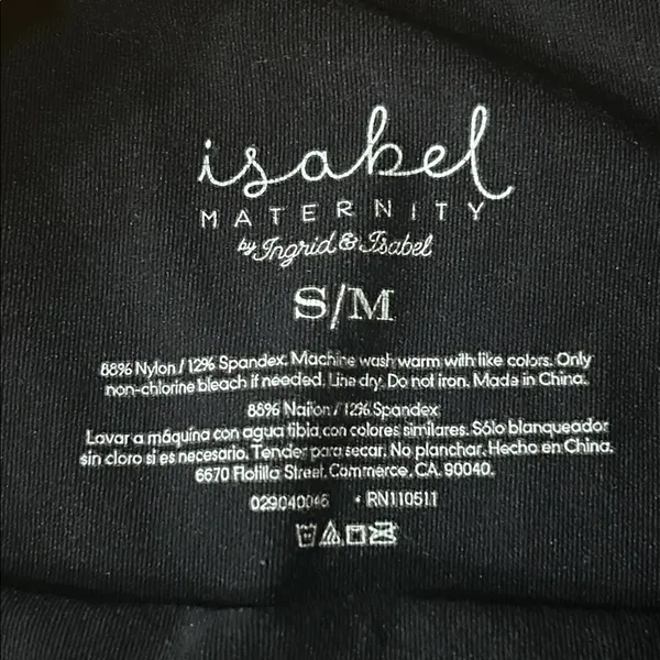 Isabel Maternity by Ingrid & Isabel - Black Maternity Belly Support Tights - Image 5