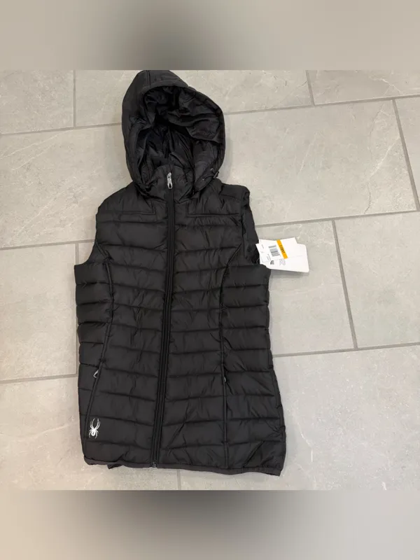 Spyder Ladies Supreme Puffer Vest - Black - Image 2