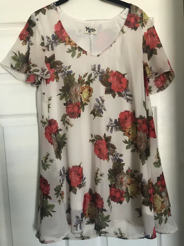 Show Me Your Mumu White Floral Mini Dress - Image 3