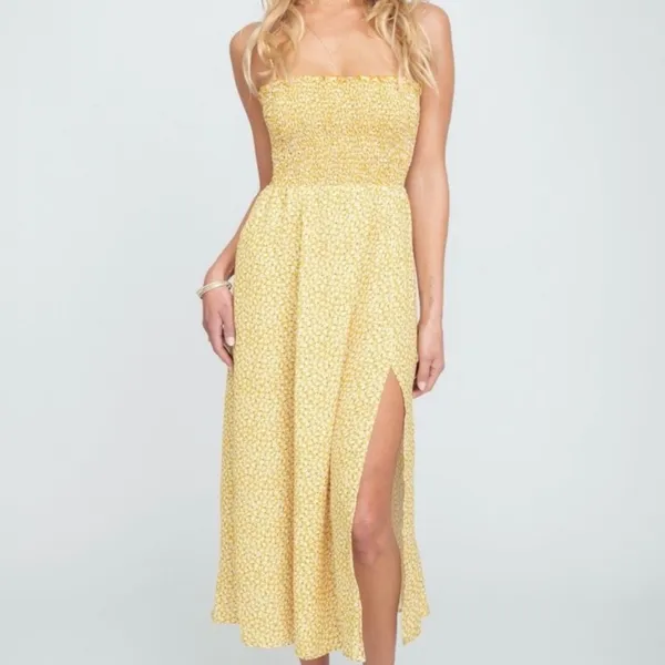 RESA Ashley‎ Midi in Honeysuckle revolve smocked dress Sz M - Image 3
