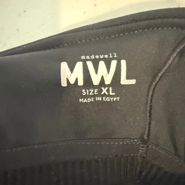 Madewell MWL Form‎ Exercise Dress Black High Neck Cross Back Activewear L/XL - Image 5