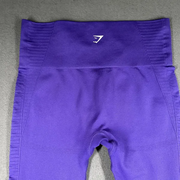 Gymshark Leggings Womens Medium Purple High Rise Seamless Ventilated Ankle - Image 13