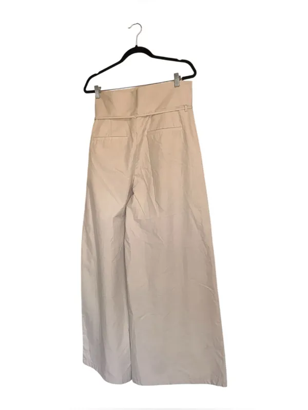 NWOT ZARA Bloggers Fave High-waisted trousers Palazzo Pocket Medium Beige Cream - Image 9